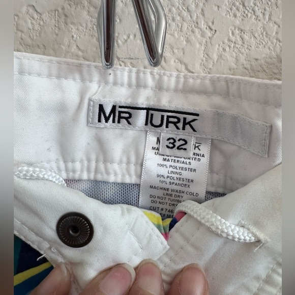 Mr Turk Geometric Patterned Men’s Swim Trunks/Shorts Size 32 - Picture 6 of 11